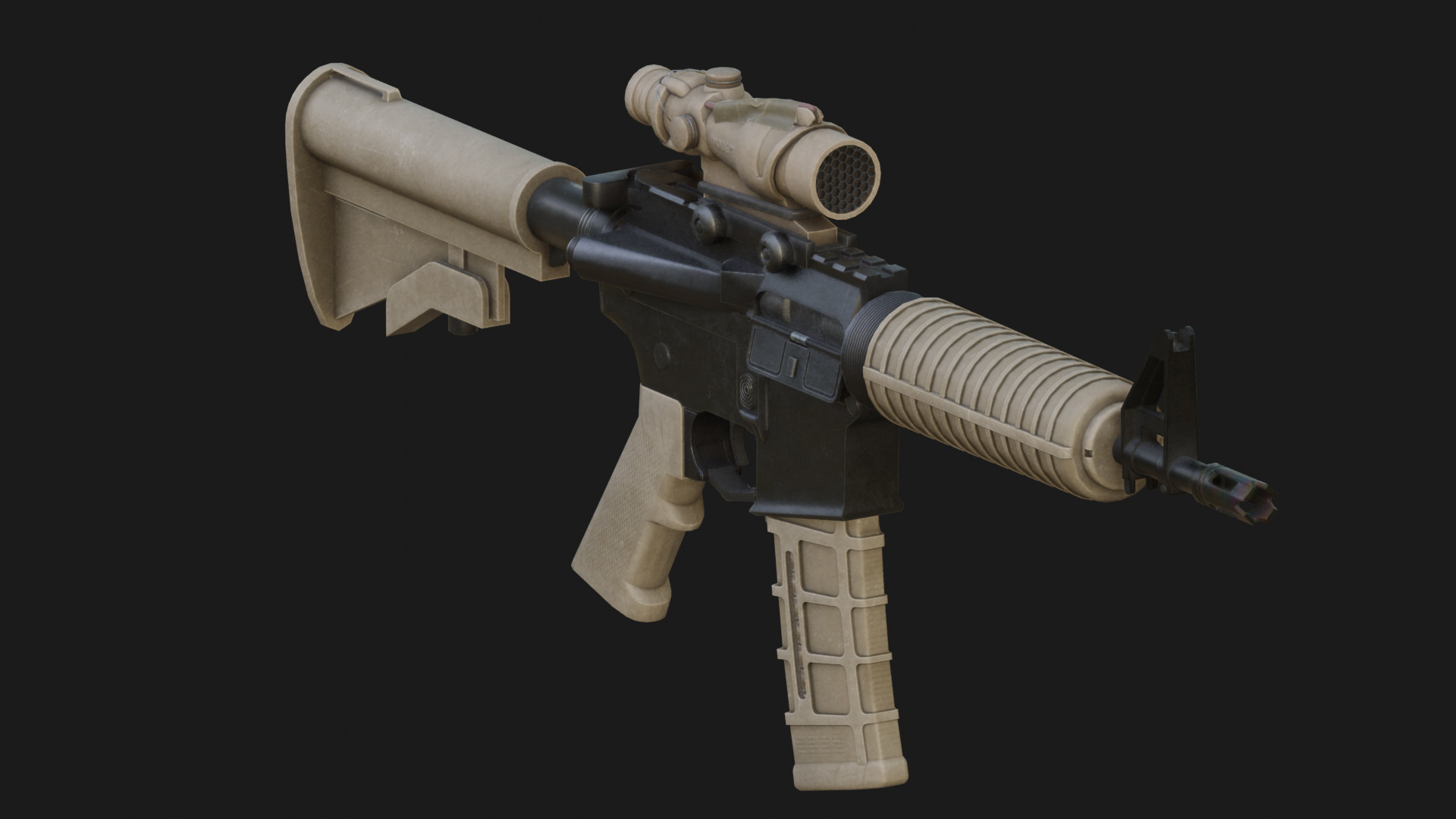 Special Forces Soldier Low-poly 3D model_9