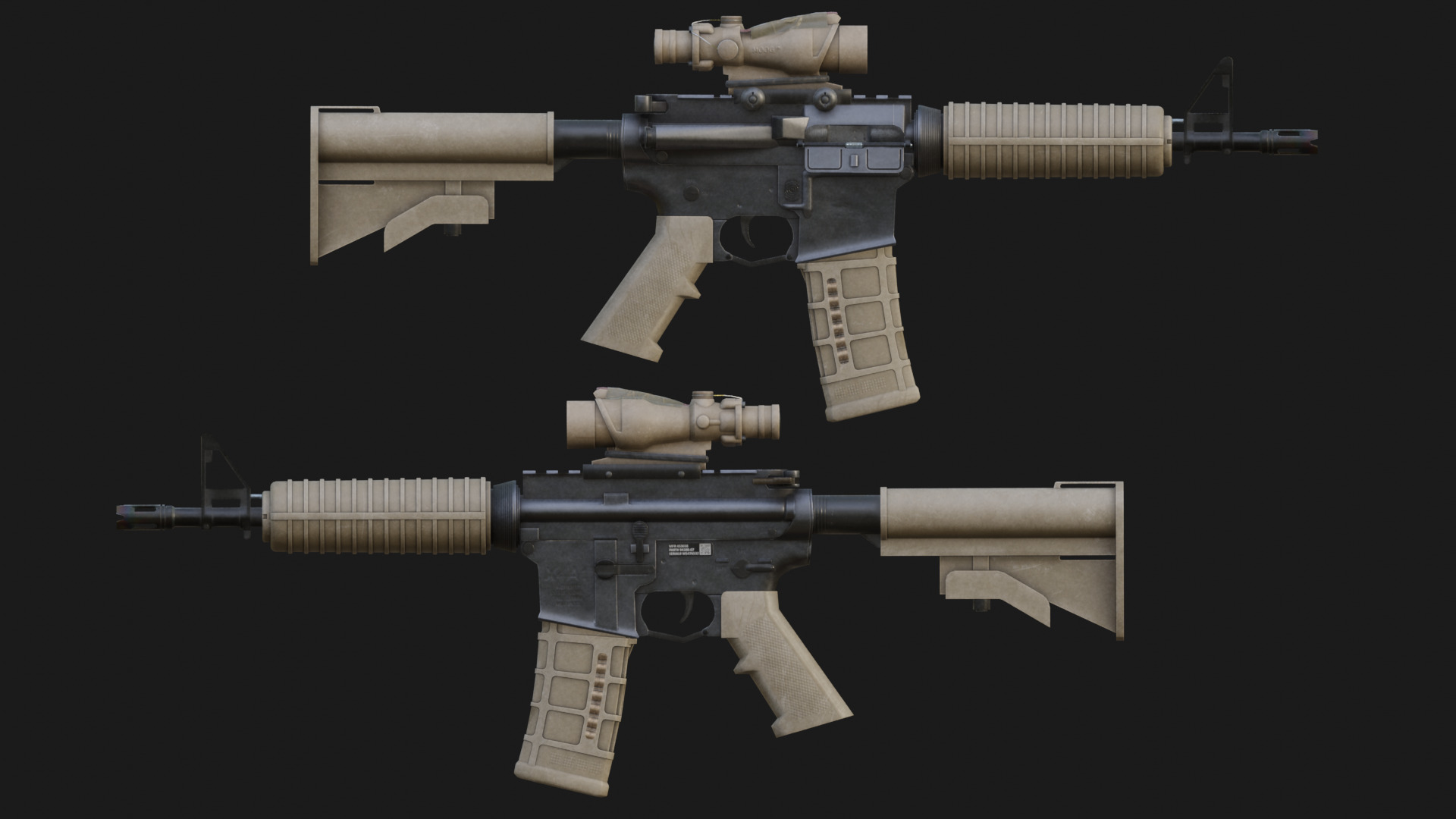 Special Forces Soldier Low-poly 3D model_8