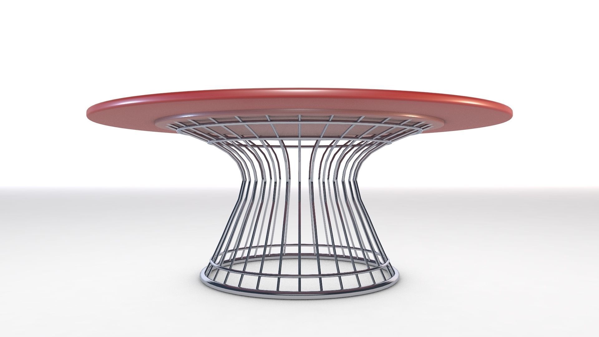 Platner Dining Table Low-poly 3D model_3