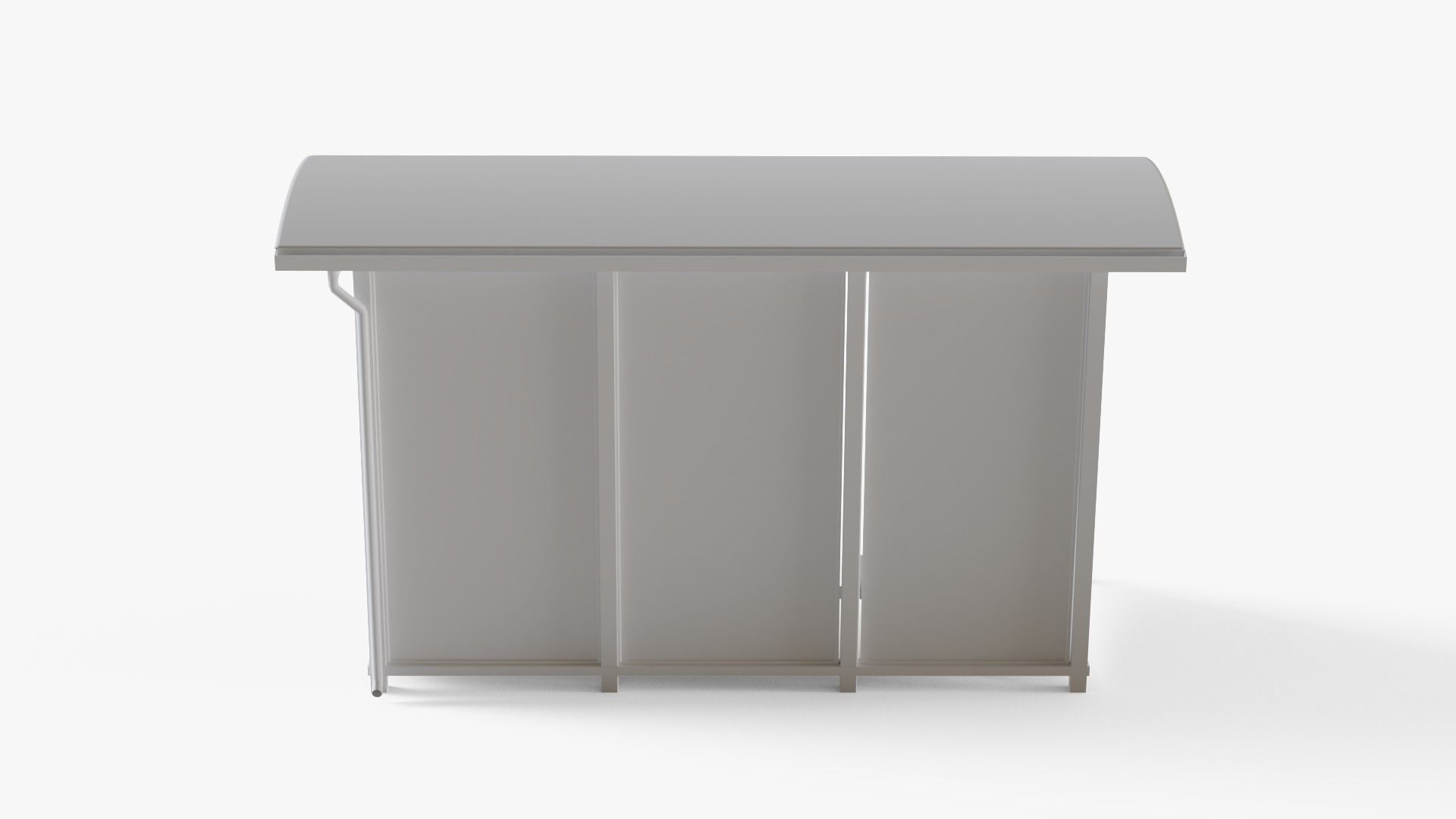 Bus Stop Low-poly 3D model_13