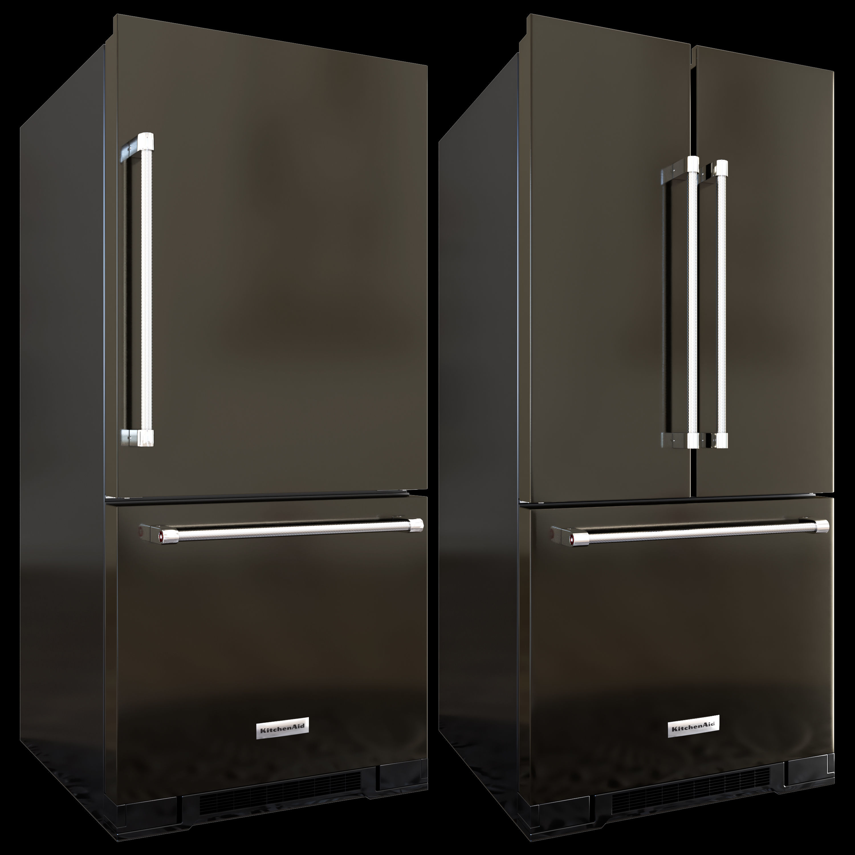 kitchenaid refrigerators 3D model CGTrader
