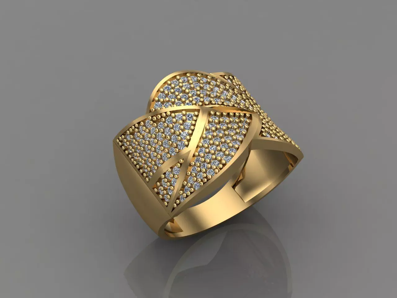 Women Ring With Stone 3DM Mix Print Model 3D print model_0