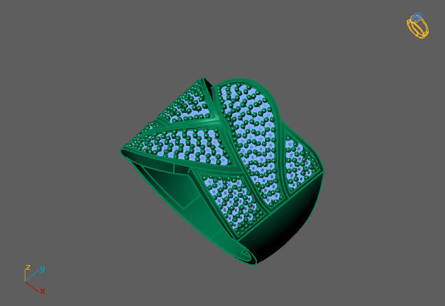 Women Ring With Stone 3DM Mix Print Model 3D print model_2