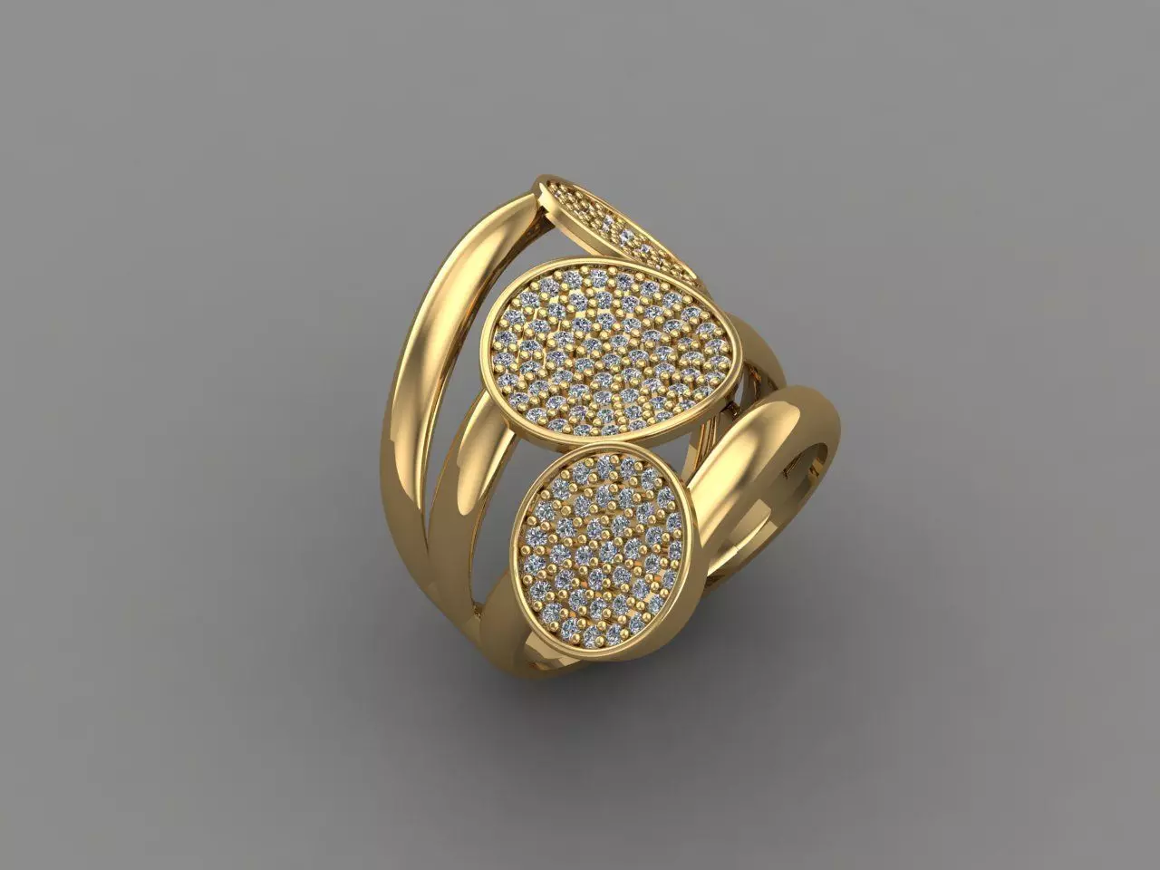 Women Ring With Stone 3DM Mix Print Model 3D print model_0