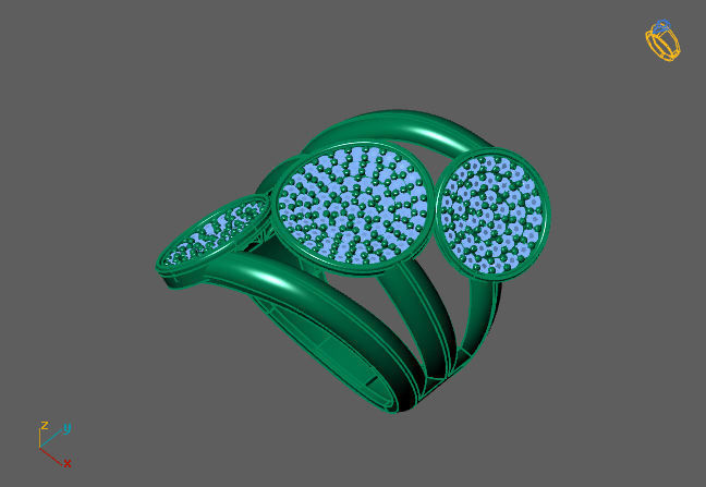 Women Ring With Stone 3DM Mix Print Model 3D print model_2