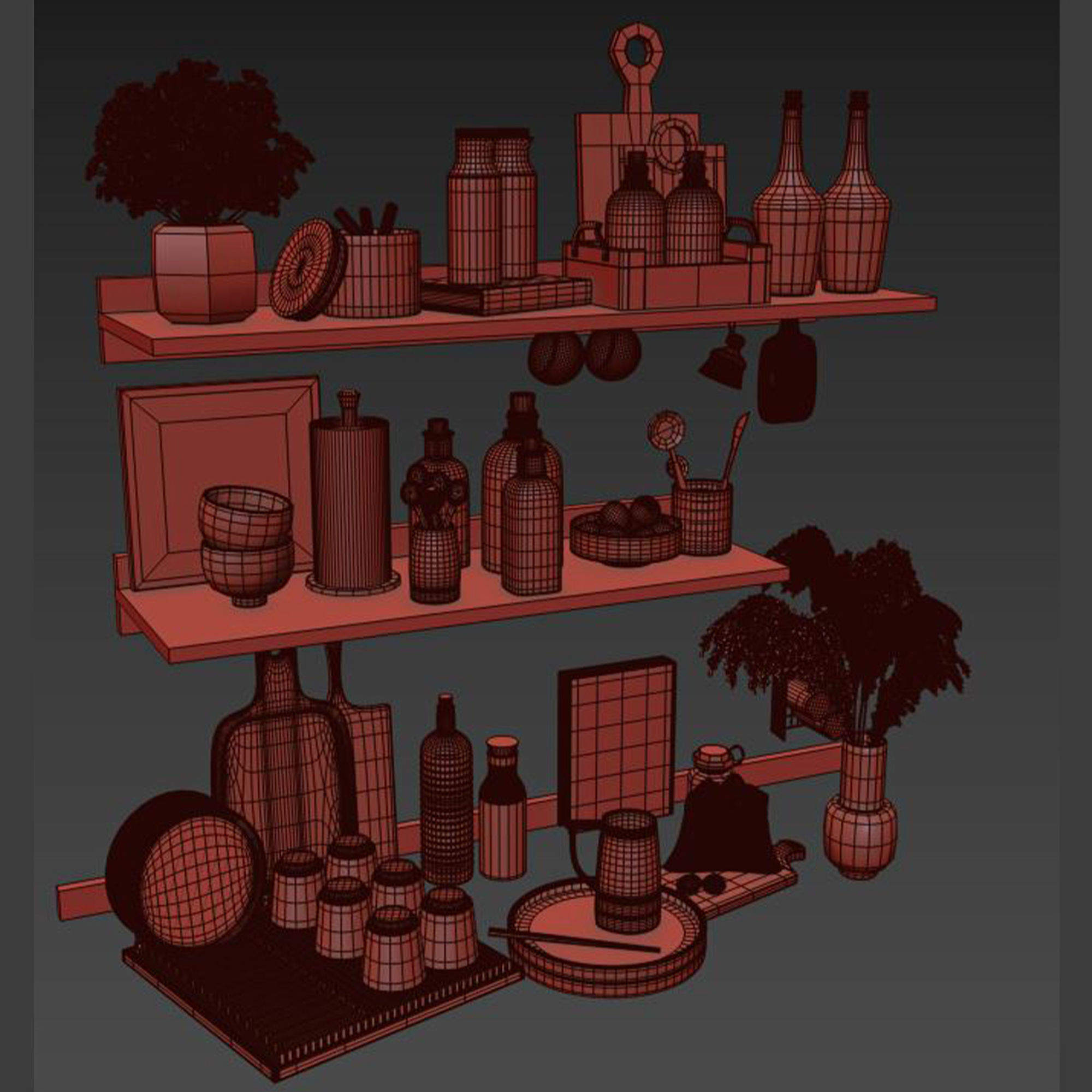 kitchen accessories035 3D model_4