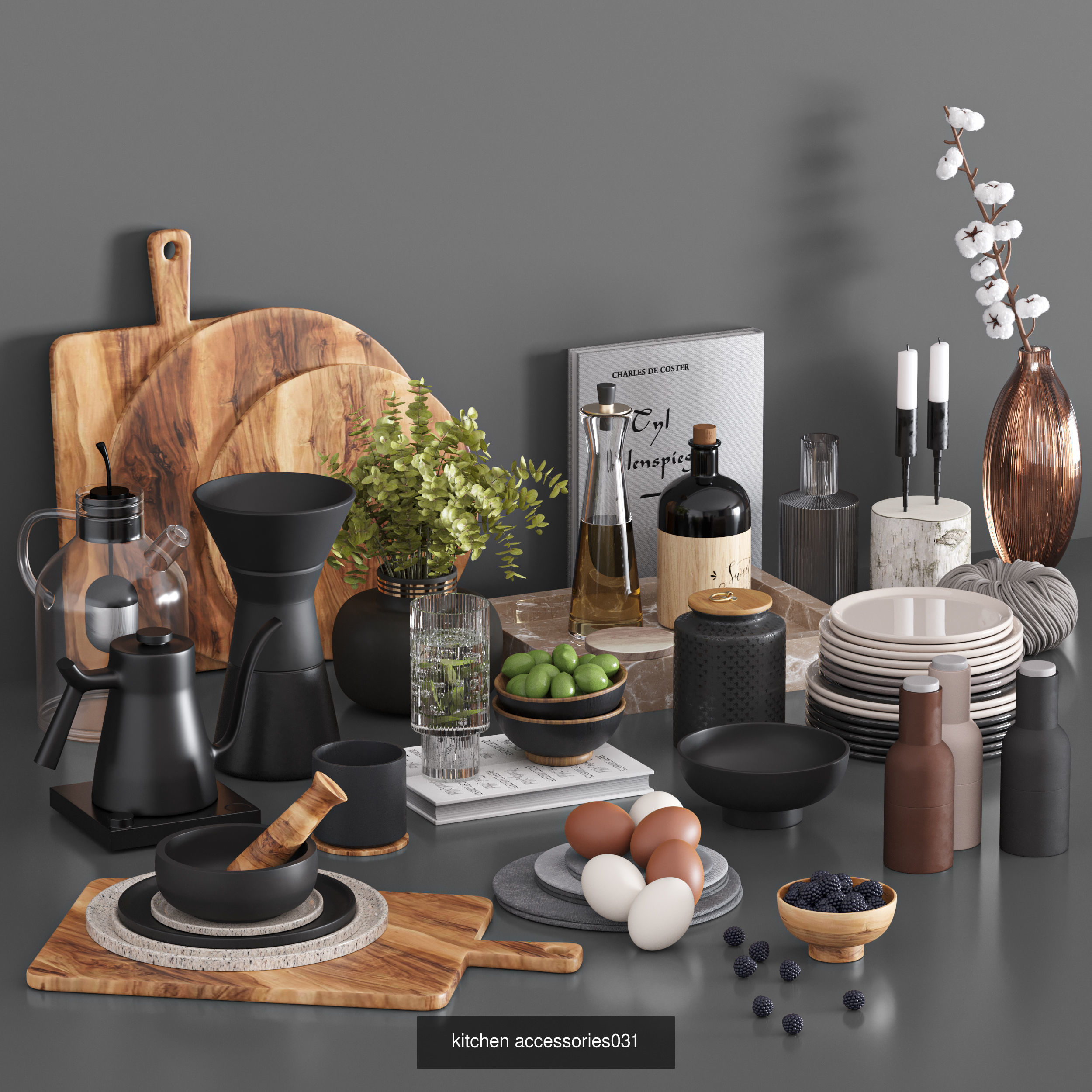 5 kitchen accessories vol7 3D Model Collection_1