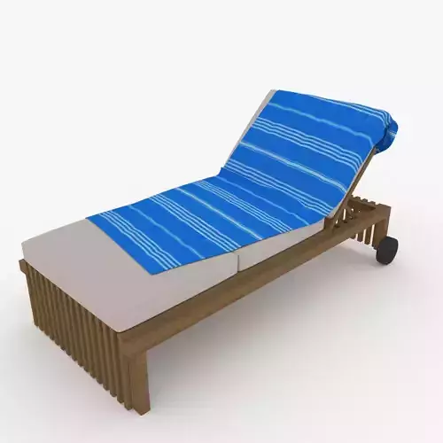 Sun Lounger Elegant Wood