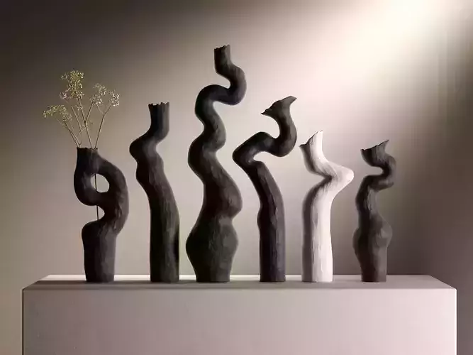 Asymmetry Vases