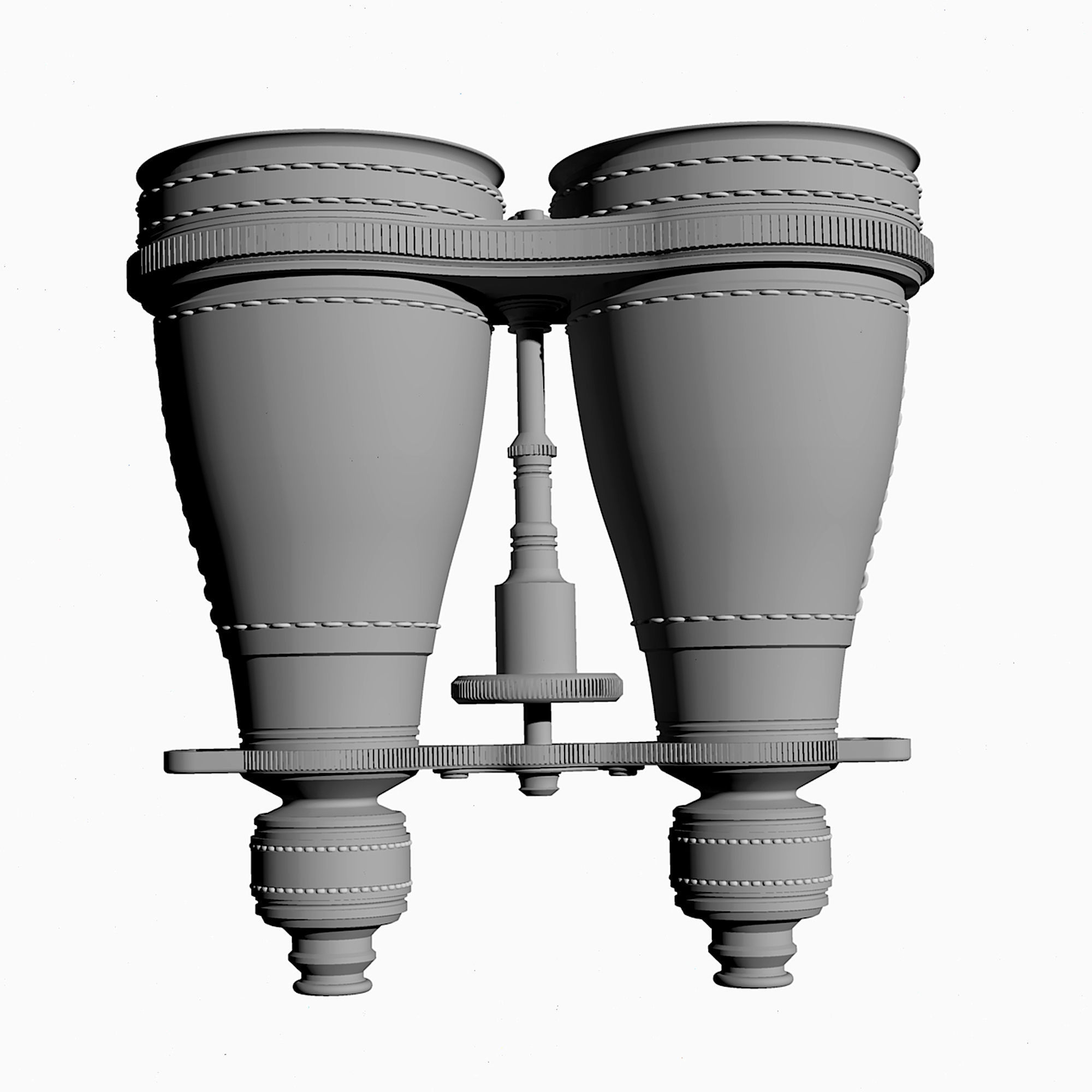 Binoculars Cosplay 3d Print - Leather and gold 3D print model_9