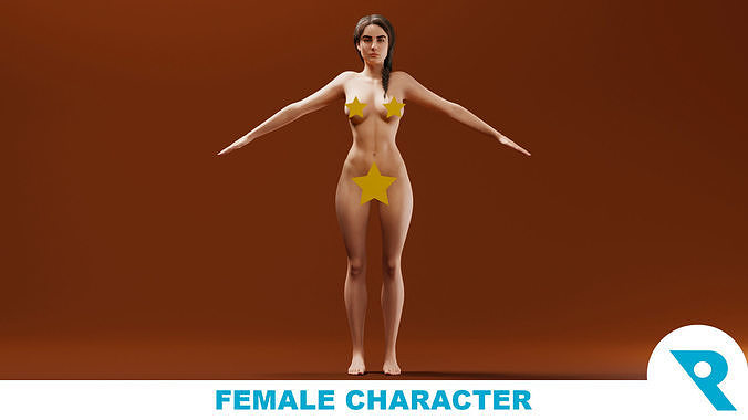 Realistic Female Character - Tyrica 3D model