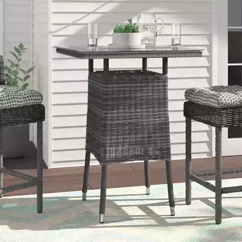 Alaia Glass Bar Table