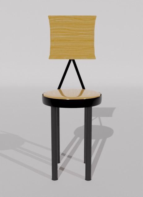 RESTAUNRANT TABLE CHAIR SET Free 3D model_6