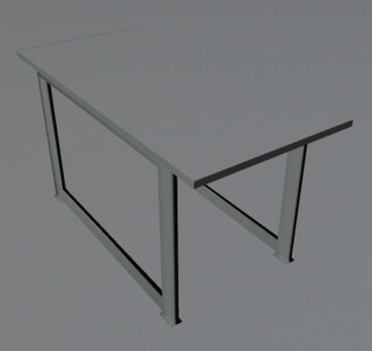 RESTAUNRANT TABLE CHAIR SET Free 3D model_17