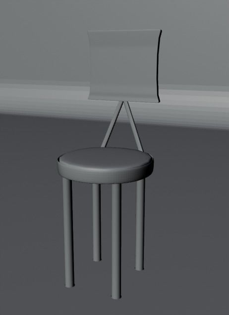 RESTAUNRANT TABLE CHAIR SET Free 3D model_15