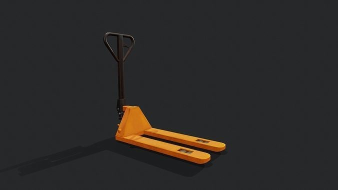 Pallet Jack - Tutorial Included Low-poly 3D model