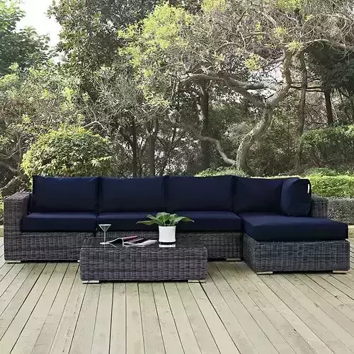 Keiran Wicker Rattan Seating Group 