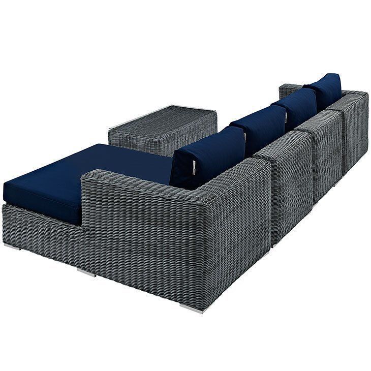 Keiran Wicker Rattan Seating Group  3D model_3