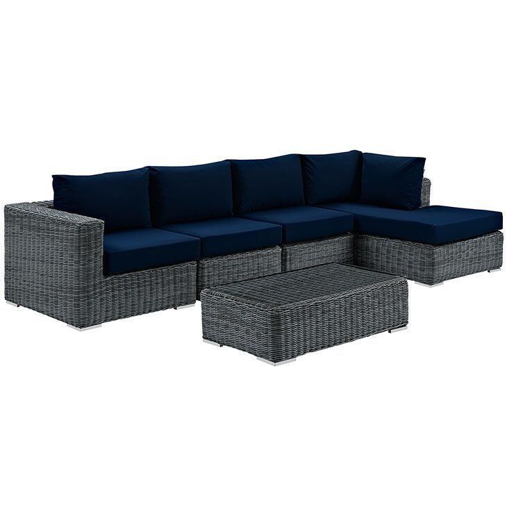 Keiran Wicker Rattan Seating Group  3D model_1