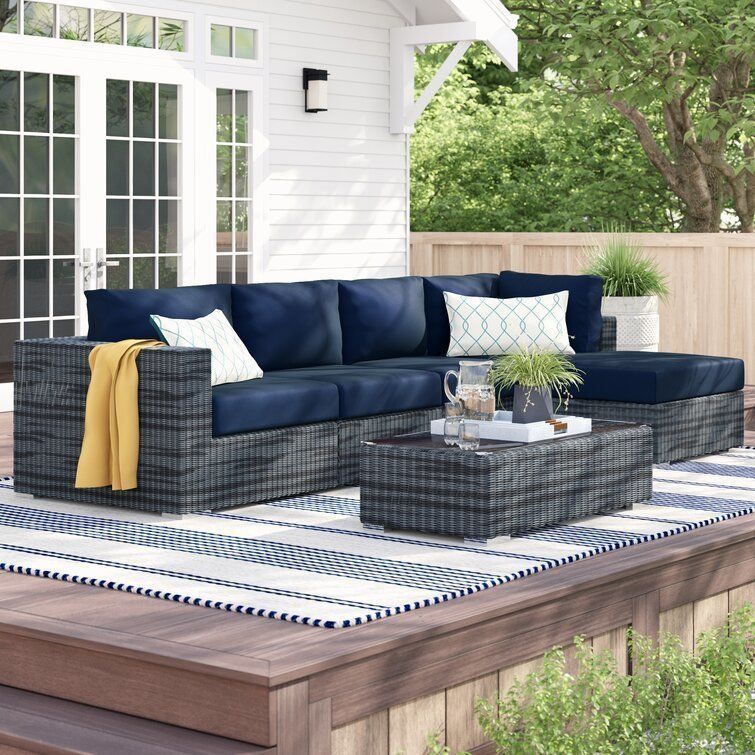 Keiran Wicker Rattan Seating Group  3D model_4