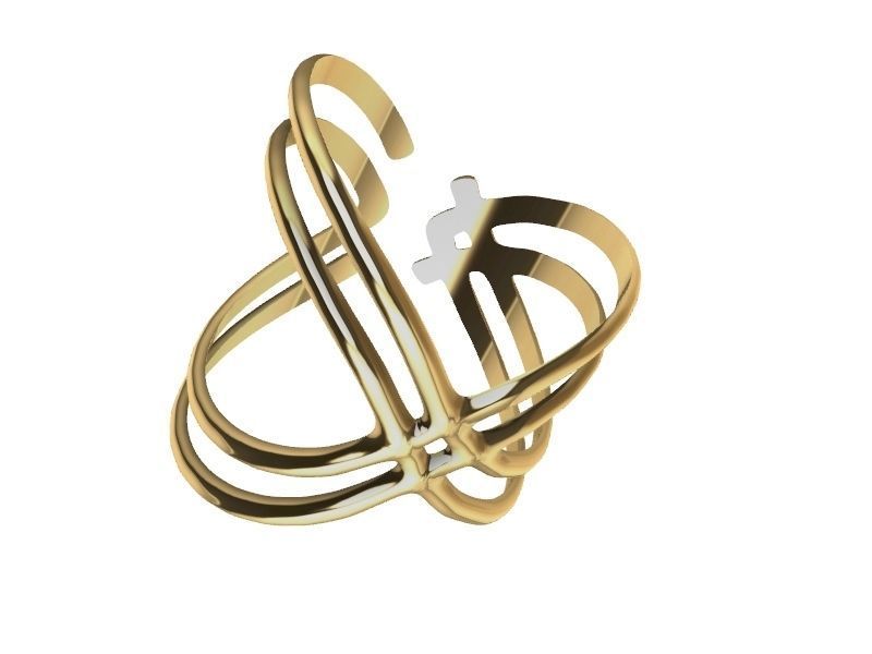 2 stylish rings stl veriifed 3D print model_3