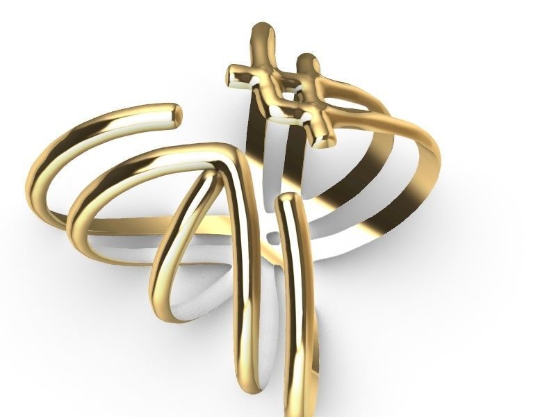 2 stylish rings stl veriifed 3D print model_13