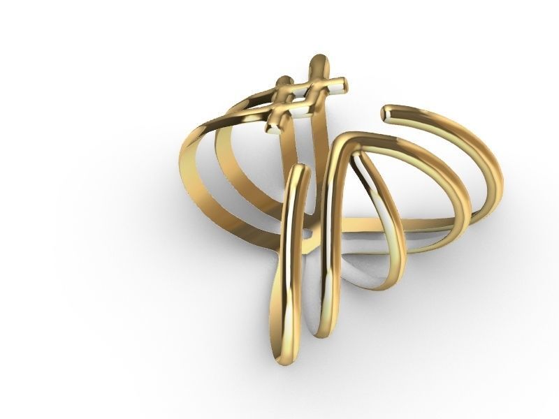 2 stylish rings stl veriifed 3D print model_23