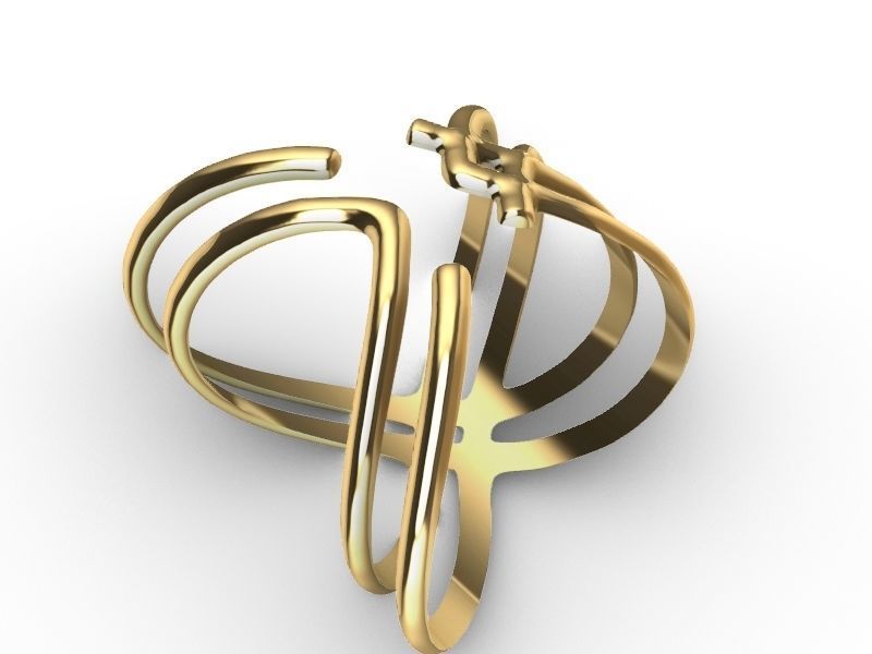 2 stylish rings stl veriifed 3D print model_2