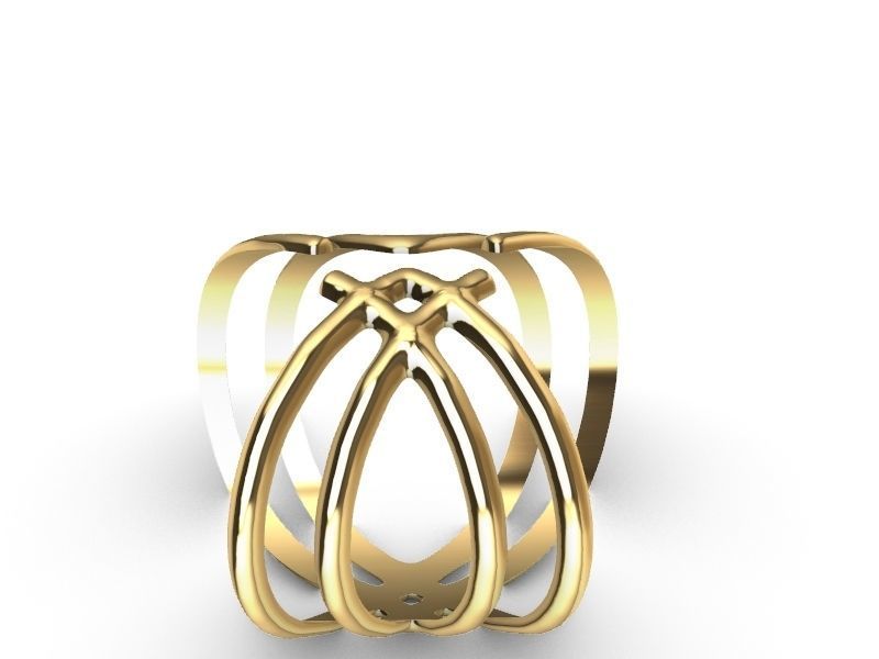 2 stylish rings stl veriifed 3D print model_5