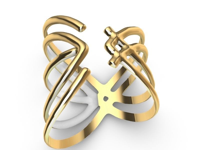 2 stylish rings stl veriifed 3D print model_14