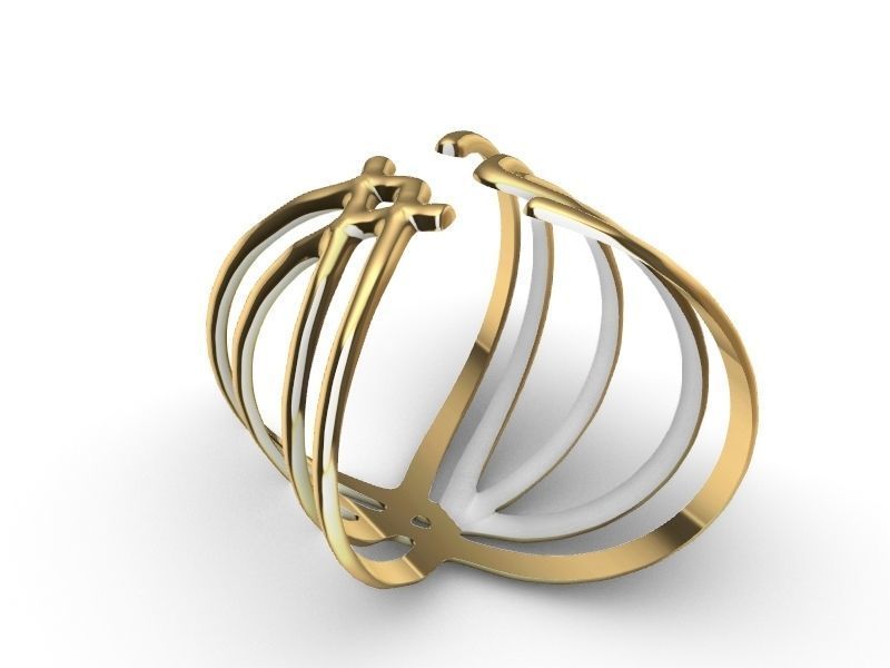 2 stylish rings stl veriifed 3D print model_20