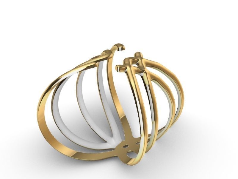 2 stylish rings stl veriifed 3D print model_15