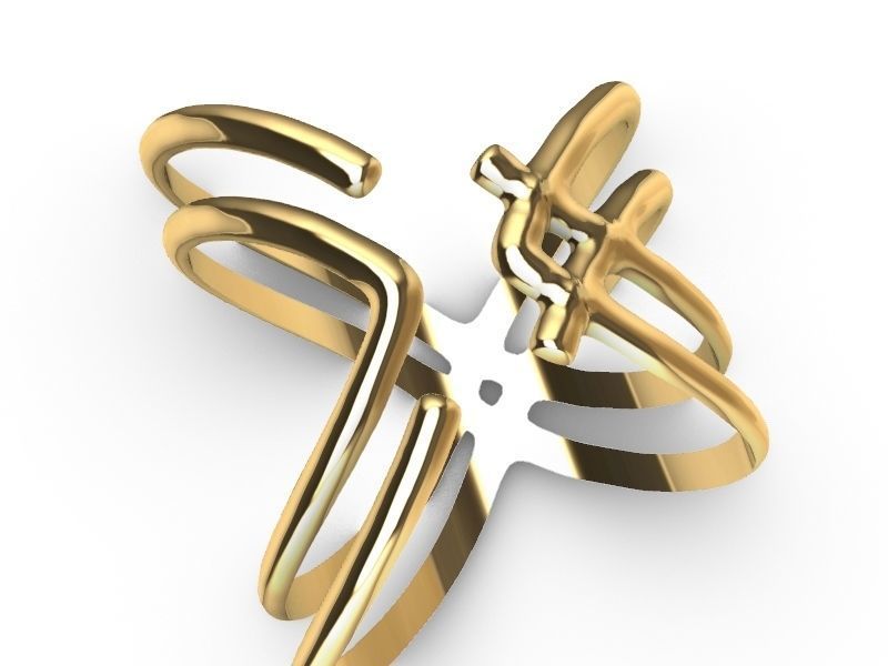 2 stylish rings stl veriifed 3D print model_9