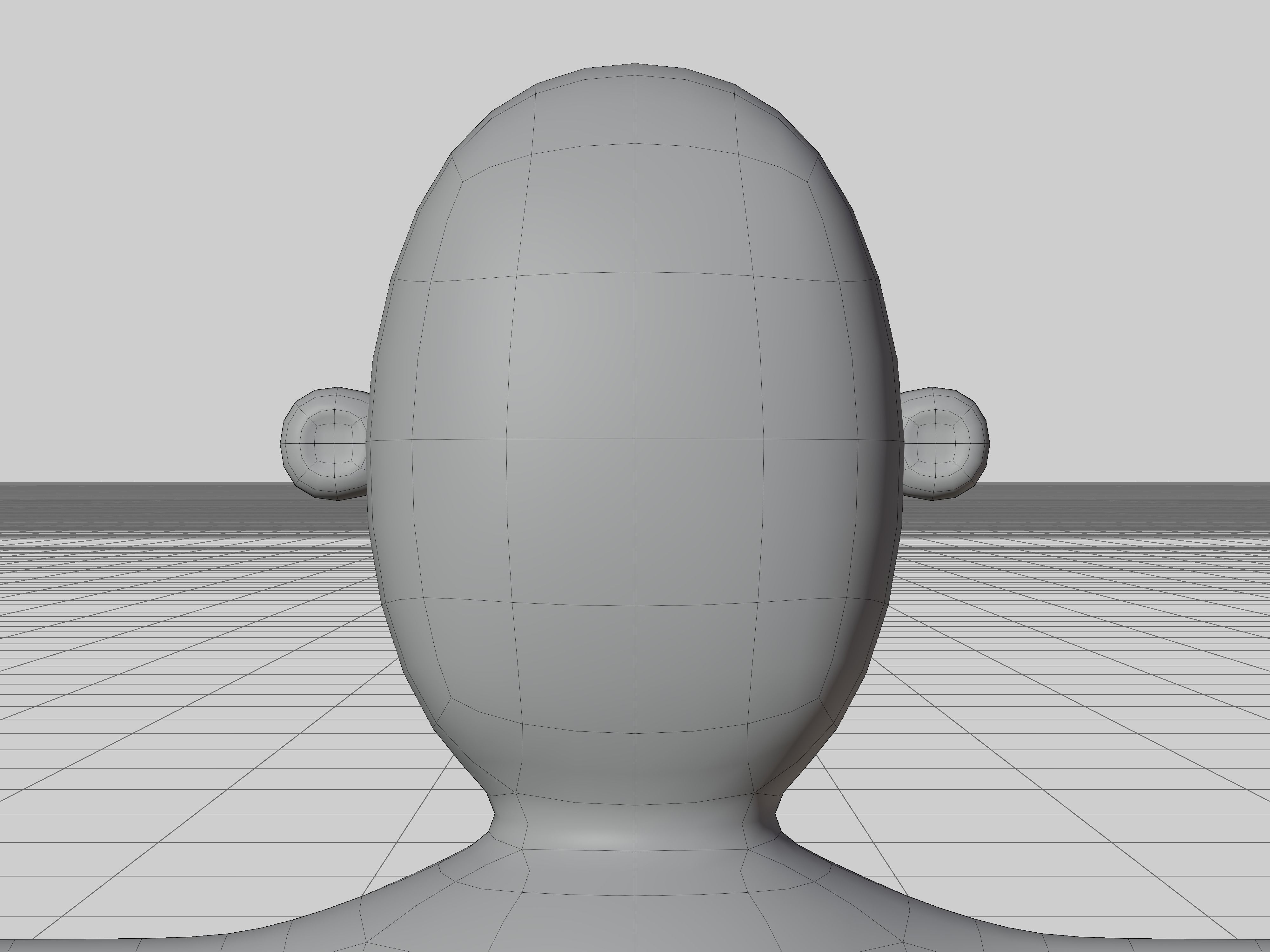 3D character man simple cartoon ready-to-use no texture 3D model_9