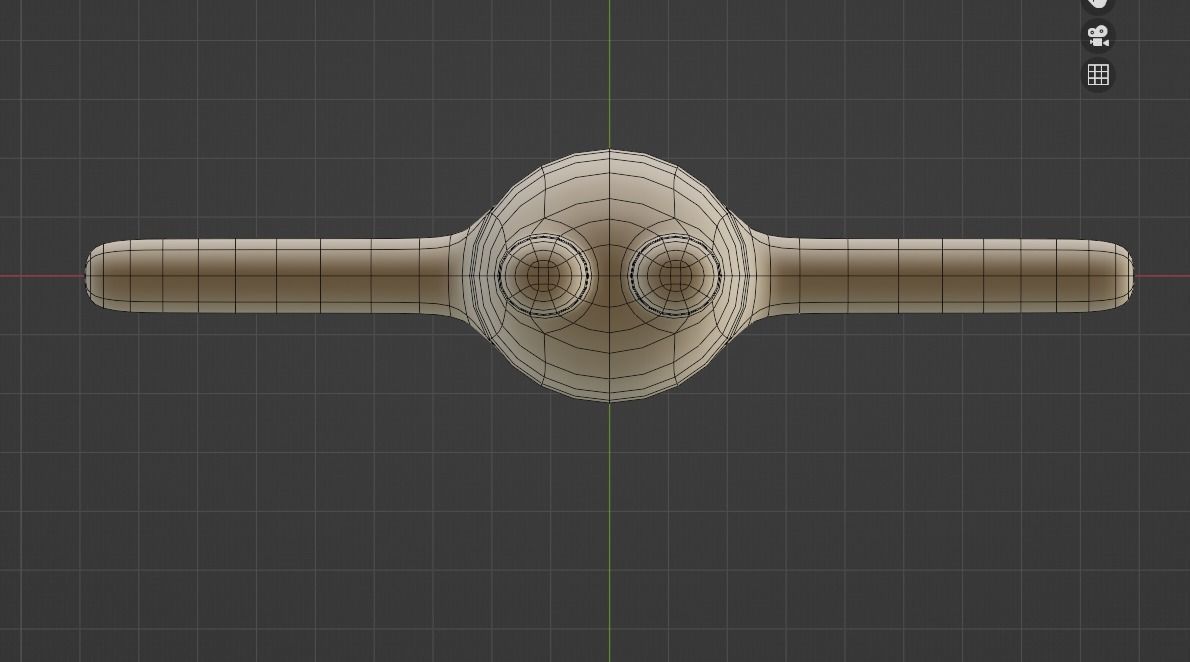 3D character man simple cartoon ready-to-use no texture 3D model_1