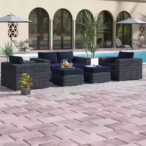 Keiran Wicker Rattan Seating Group 