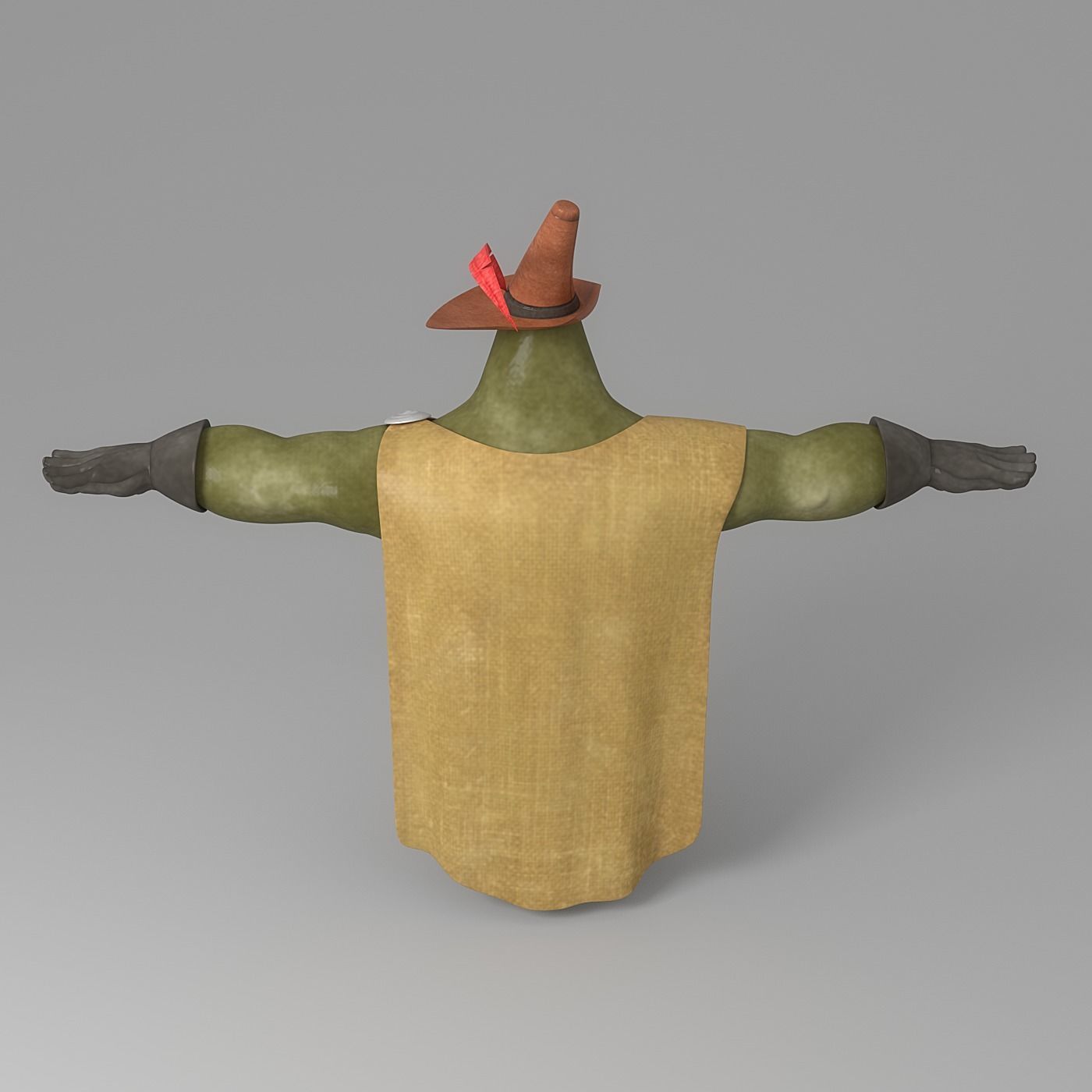 cartoon man 5 Low-poly 3D model_3
