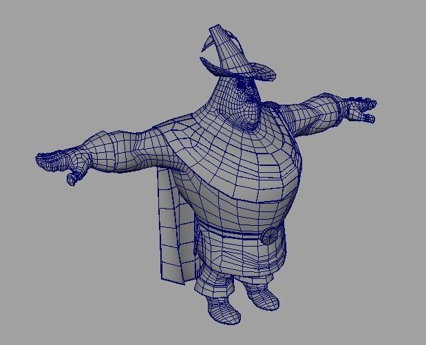 cartoon man 5 Low-poly 3D model_5