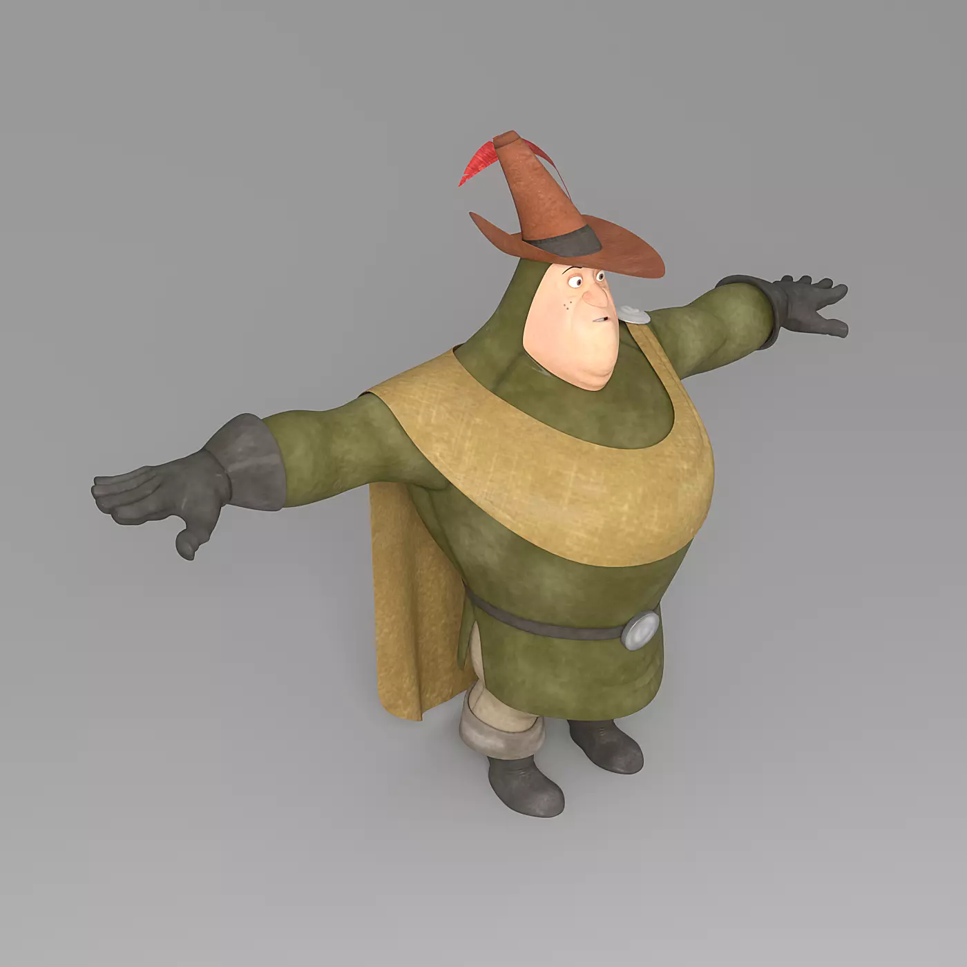 cartoon man 5 Low-poly 3D model_0