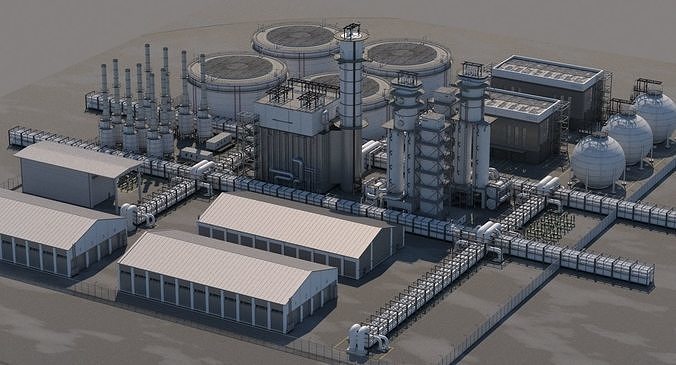 Refinery 3D model 2
