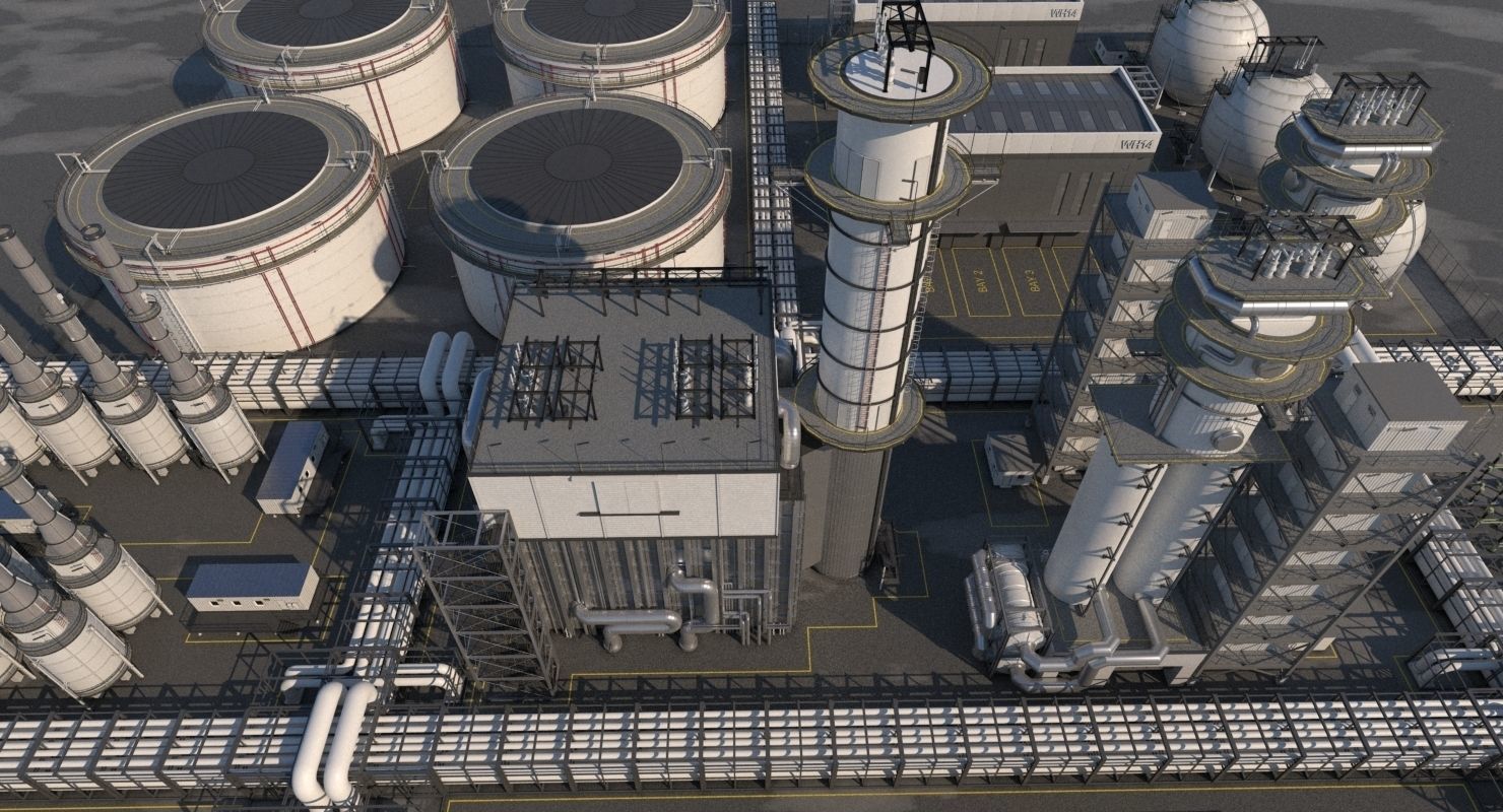 Refinery 3D model_11