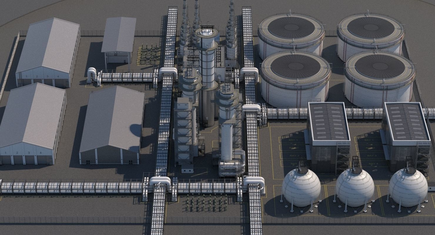 Refinery 3D model_7