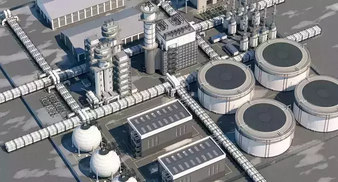 Refinery 3D model