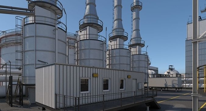 Refinery 3D model 6
