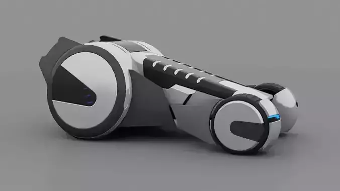 Sci-fi vehicle 3D model