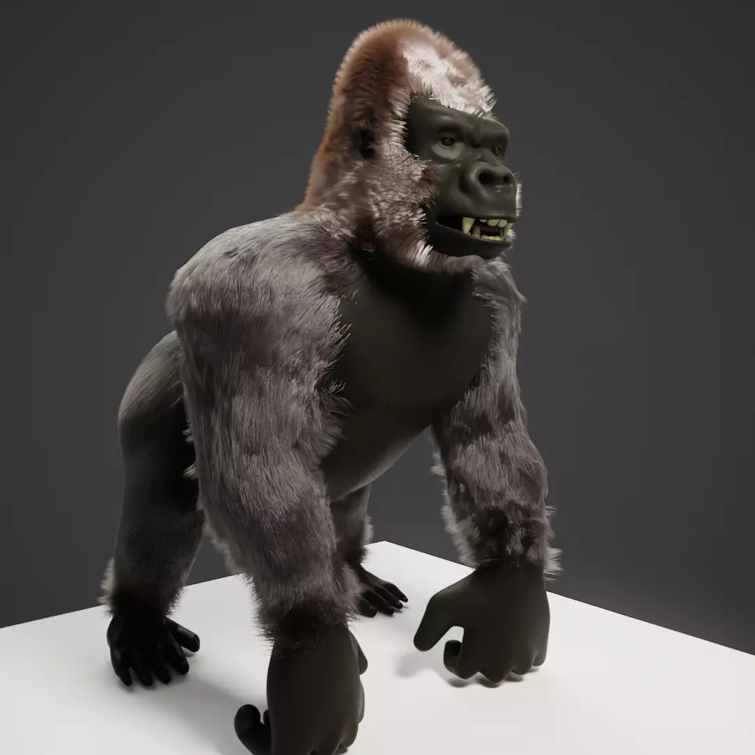 Gorilla blend file Free 3D model