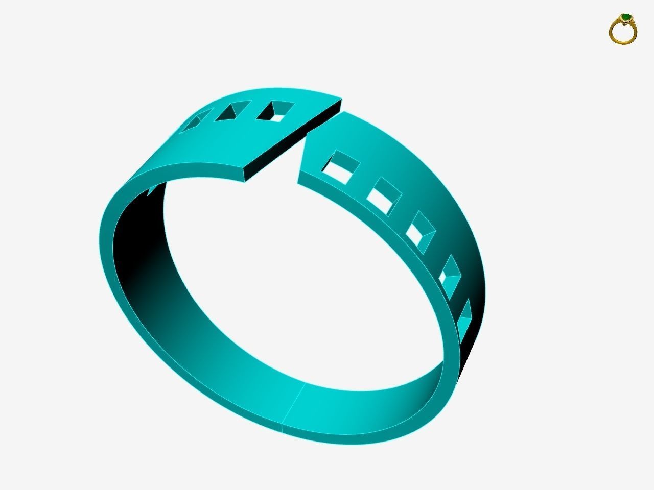 5 models simple band stl verified 3D print model_10