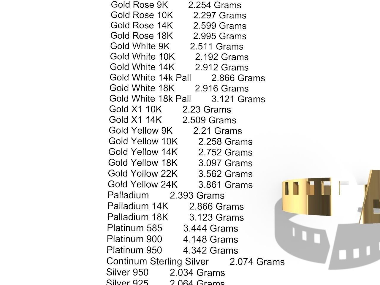 5 models simple band stl verified 3D print model_51