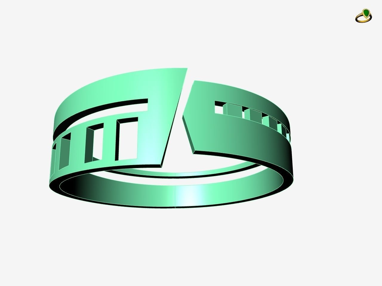 5 models simple band stl verified 3D print model_40