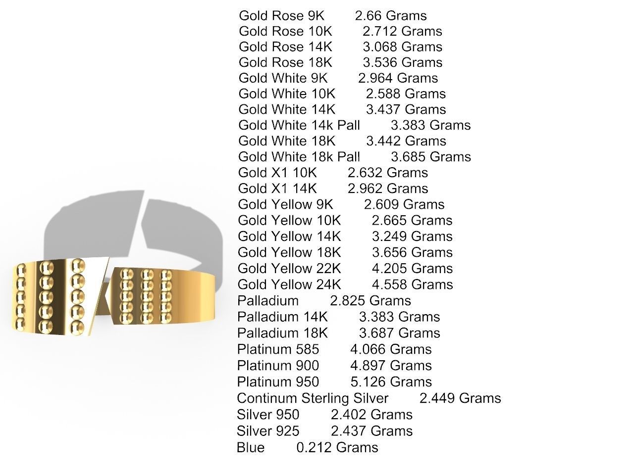 5 models simple band stl verified 3D print model_23